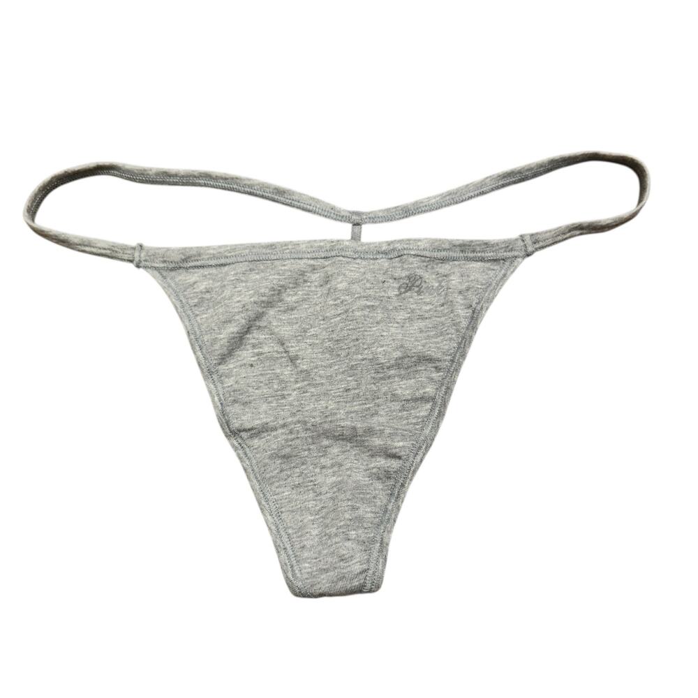 Victoria's Secret Panty Gray Size L V-String Thong Panty